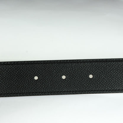 Hermes Epsom 32mm H Belt 85 Black Rouge Grenat 5 of 7