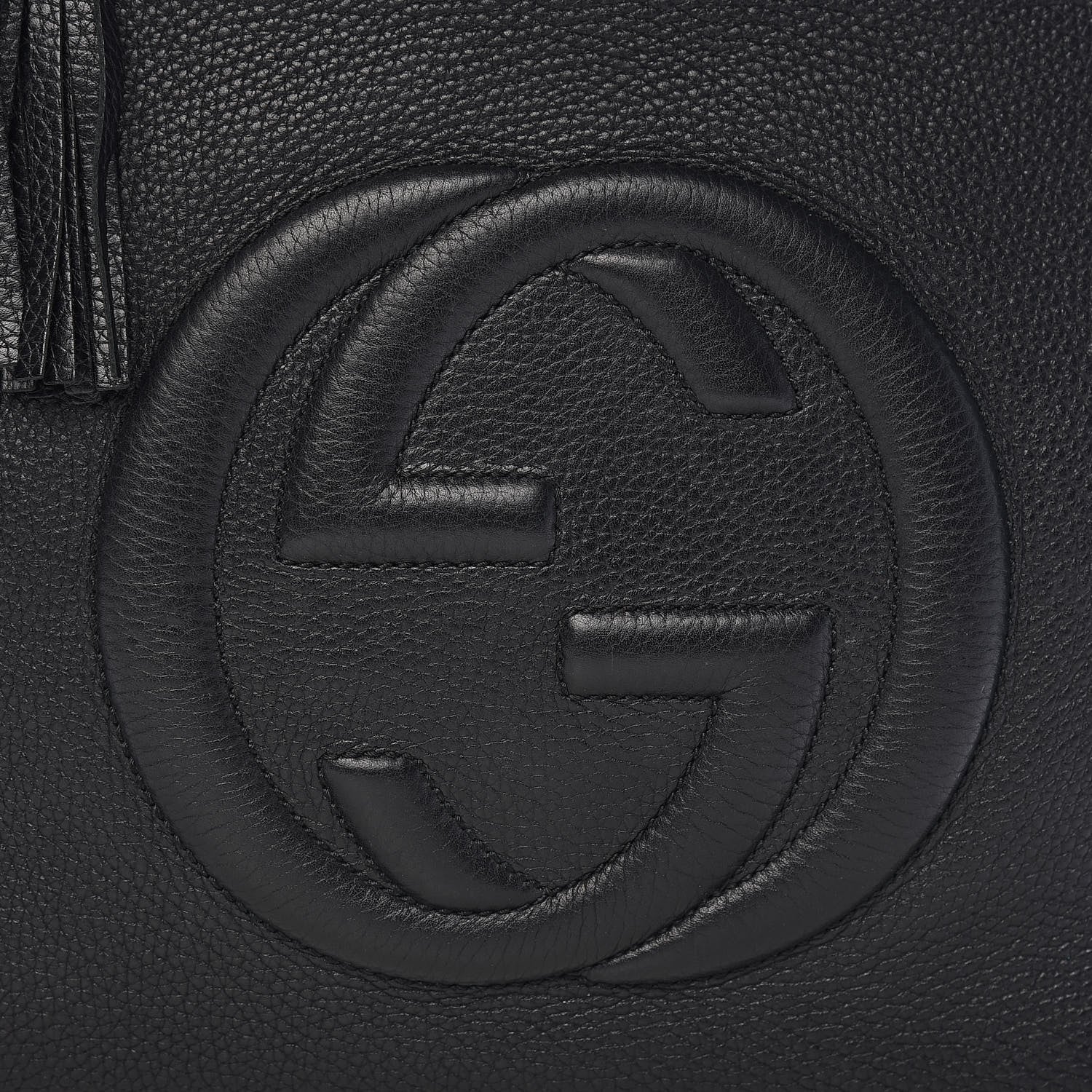 Gucci Pebbled Calfskin Large Soho Hobo Black 12 of 12