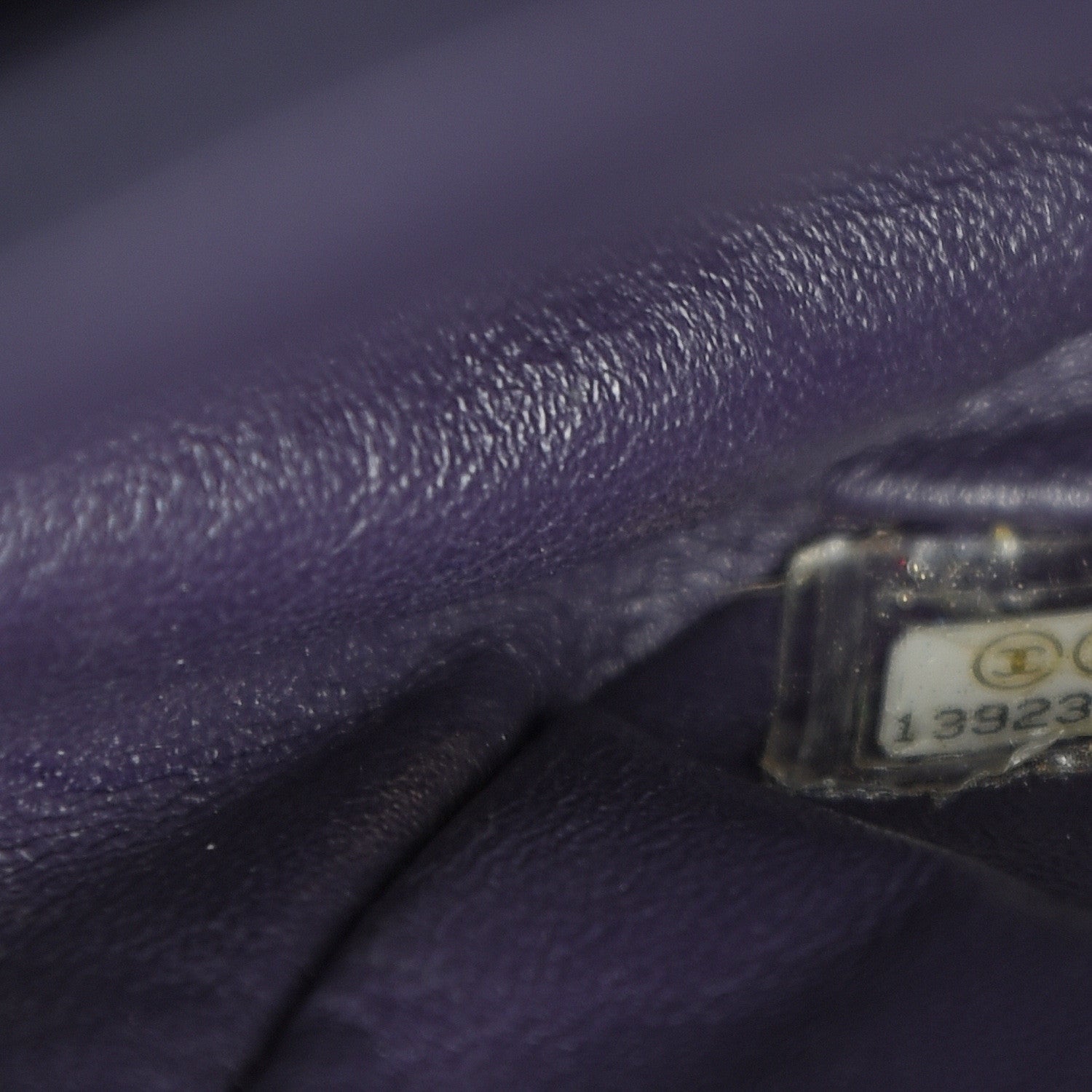 Chanel Patent Quilted Jumbo Single Flap Dark Purple 6 of 17