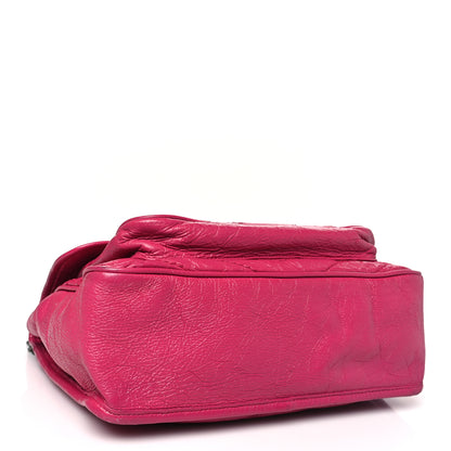 Saint Laurent Crinkled Calfskin Matelasse Monogram Medium Niki Chain Satchel Freesia 4 of 13