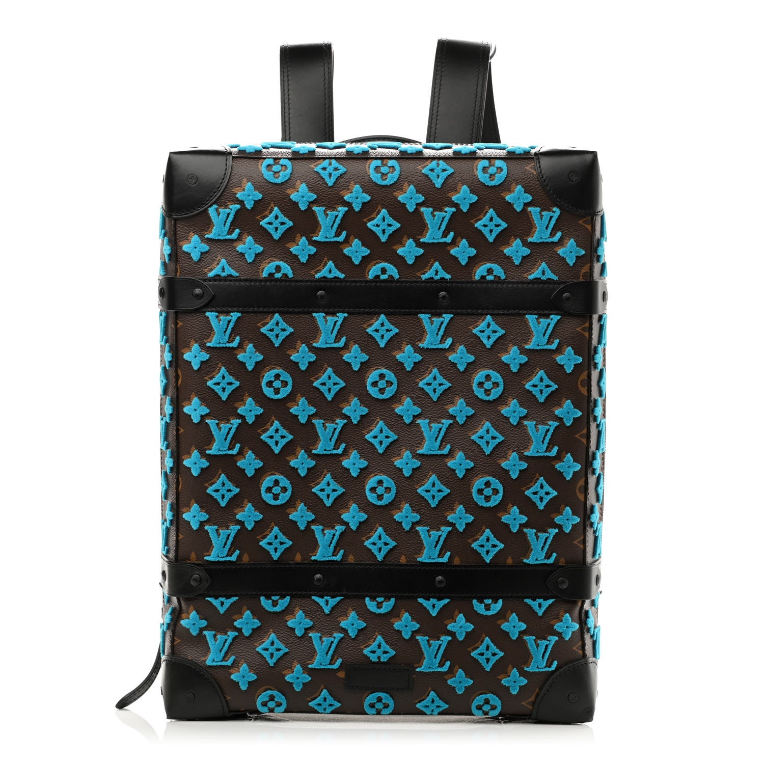 Louis Vuitton Monogram Tuffetage Soft Trunk Backpack PM Turquoise 1 of 13