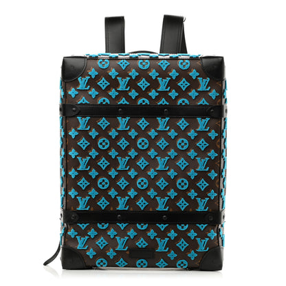 Louis Vuitton Monogram Tuffetage Soft Trunk Backpack PM Turquoise 1 of 13