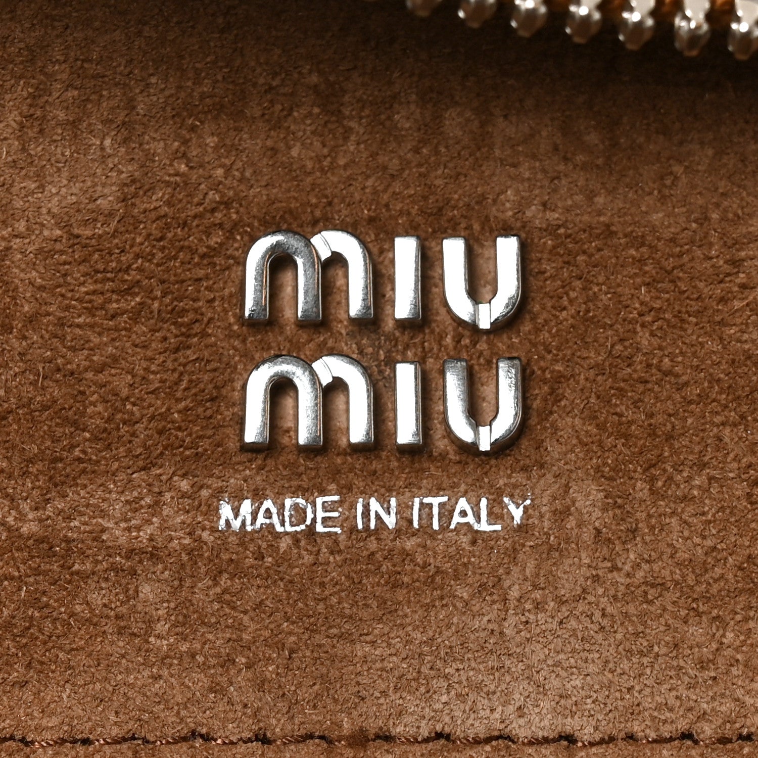 Miu Miu Camoscio Medium Vivant Bag Cacao 6 of 10