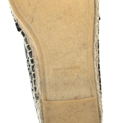 Saint Laurent Nappa Studded Espadrilles 36.5 Black 7 of 10