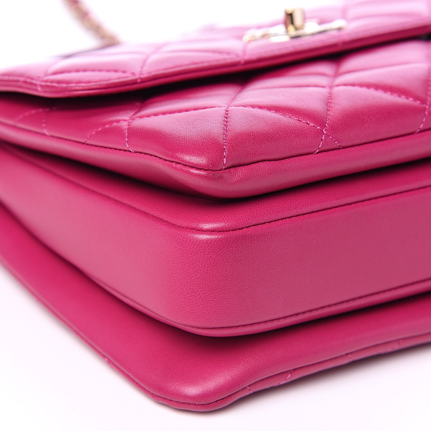 Chanel Lambskin Quilted Small Trendy CC Dual Handle Bag Dark Pink 7 of 15