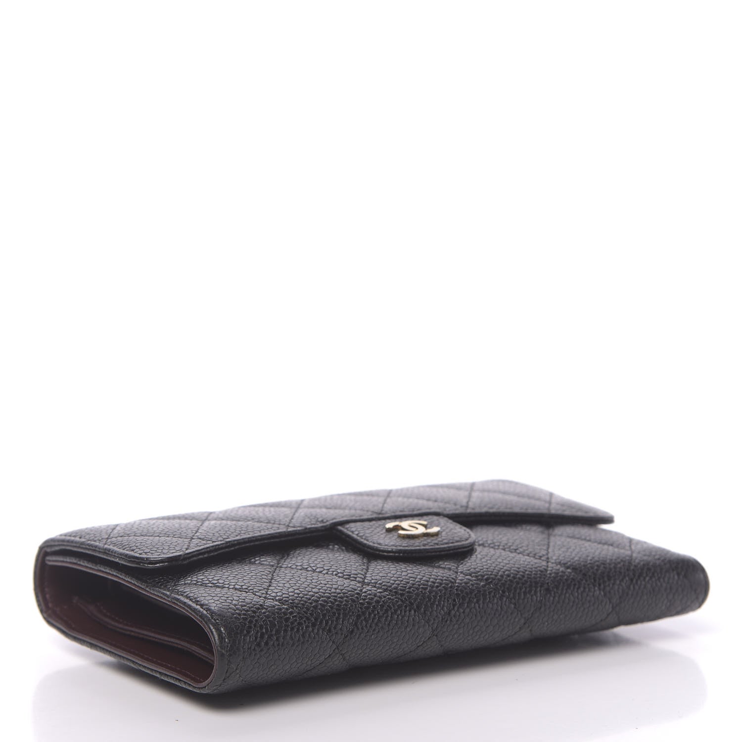 Chanel Caviar Quilted Large Flap Wallet Black 4 of 10