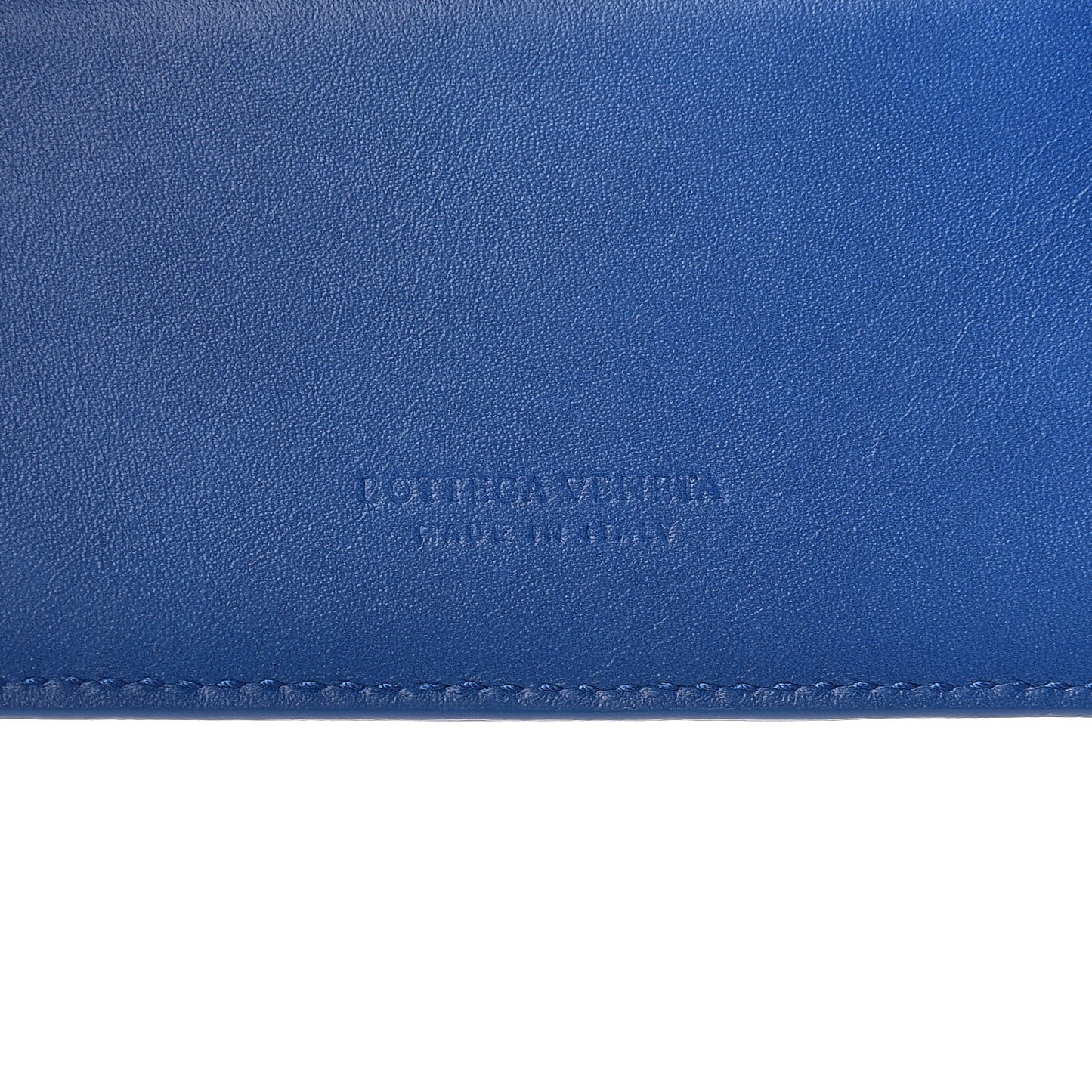 Nappa Intrecciato Bi-Fold Wallet Bleuette