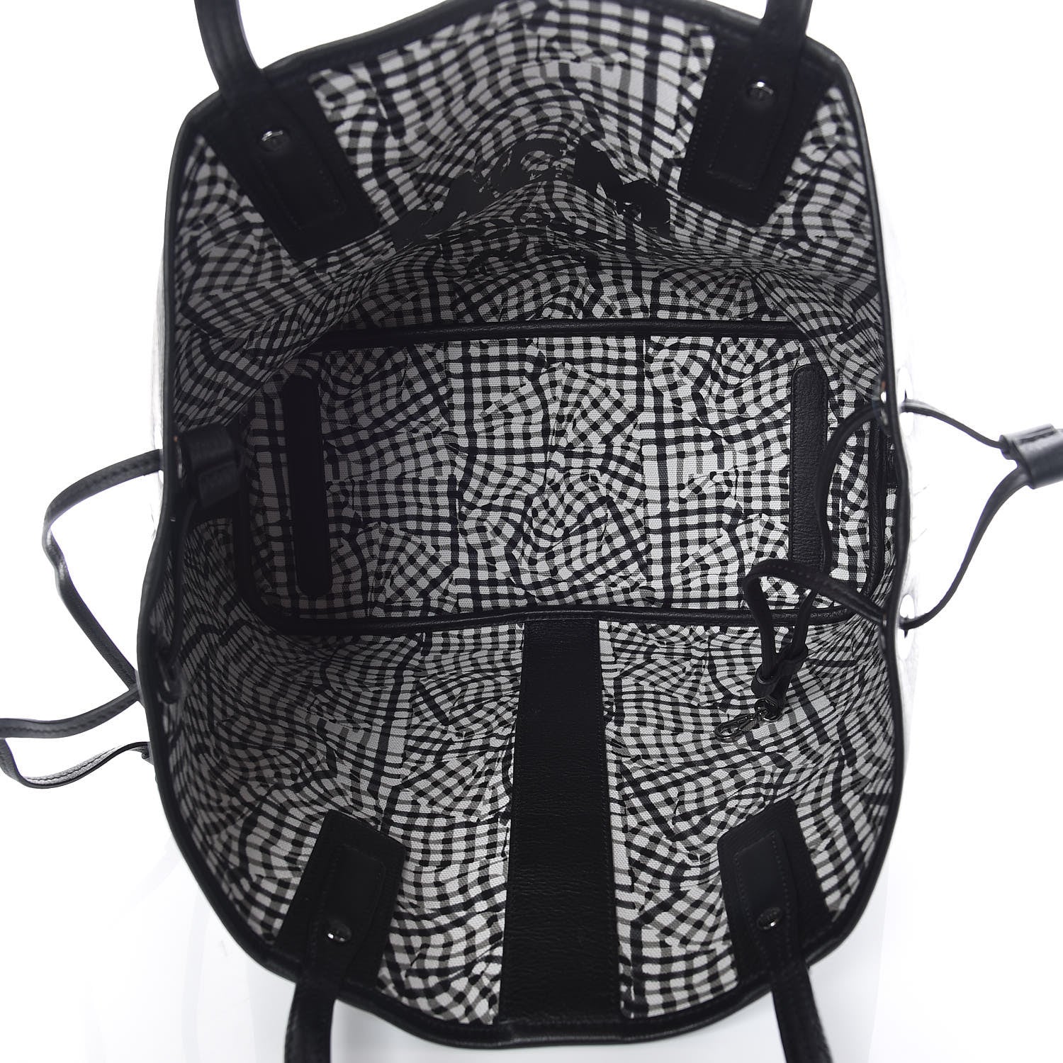 MCM Visetos Medium Liz Reversible Shopper Tote Black 12 of 12