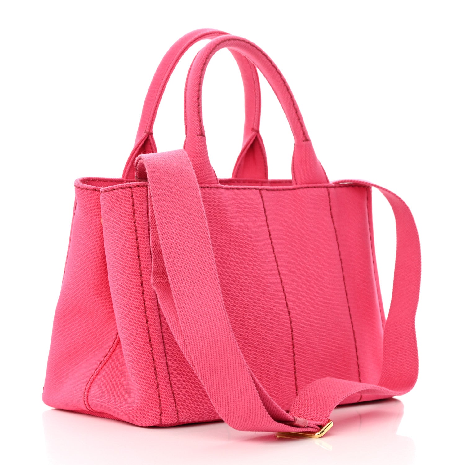 Prada Canapa Small Logo Tote Peonia 3 of 17