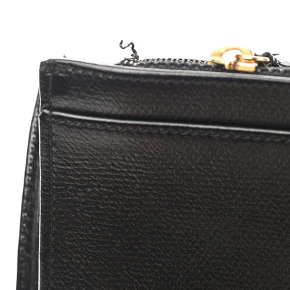 Chanel Grained Calfskin CC Button Yen Wallet Black 9 of 9