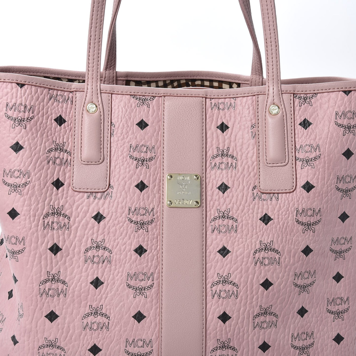 Visetos Medium Liz Reversible Shopper Tote Soft Pink