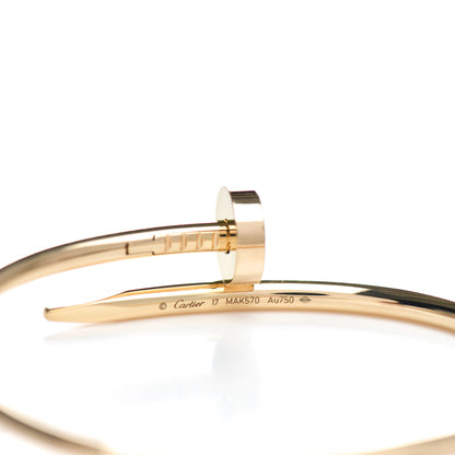 Cartier 18K Yellow Gold Juste Un Clou Bracelet 17 3 of 3