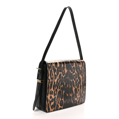 Burberry Calfskin Leopard Large Grace Bag Dark Mustard 3 of 9