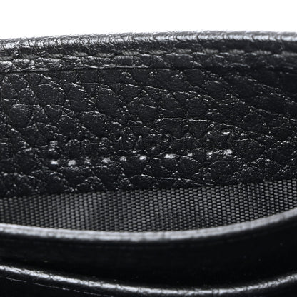 Gucci Dollar Calfskin Interlocking G Chain Wallet Black 7 of 10
