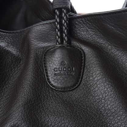 Gucci Deerskin Large Hip Bamboo Shoulder Bag Dark Cocoa 8 of 10
