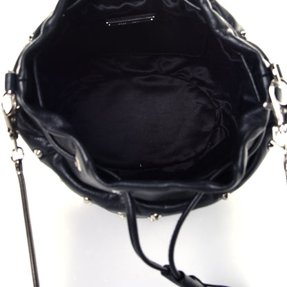 Miu Miu Nappa Studded Bucket Bag in Black 5 of 8