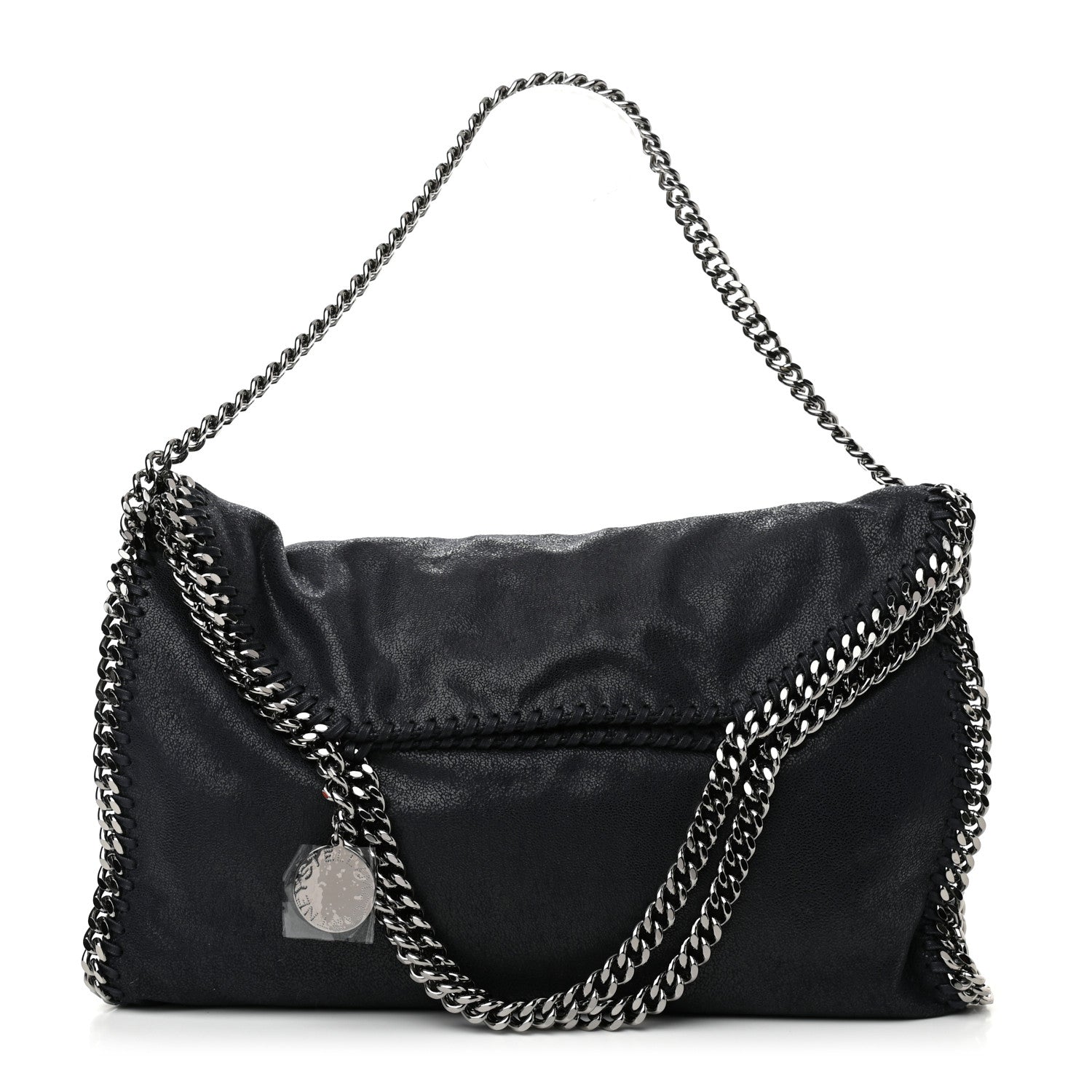 Stella McCartney Shaggy Deer Falabella Fold Over Tote Blue 1 of 9