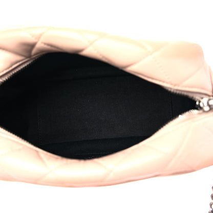 Saint Laurent Calfskin Y Quilted Monogram Small Loulou Bowling Bag Nude Powder 4 of 14