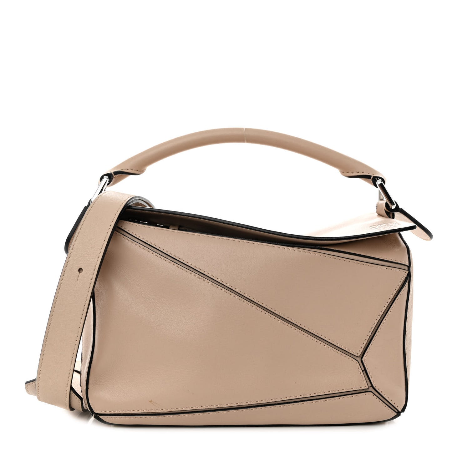Calfskin Small Puzzle Bag Ash