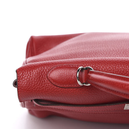 Hermes Taurillon Clemence Retourne Kelly 35 Rouge Casaque 28 of 34