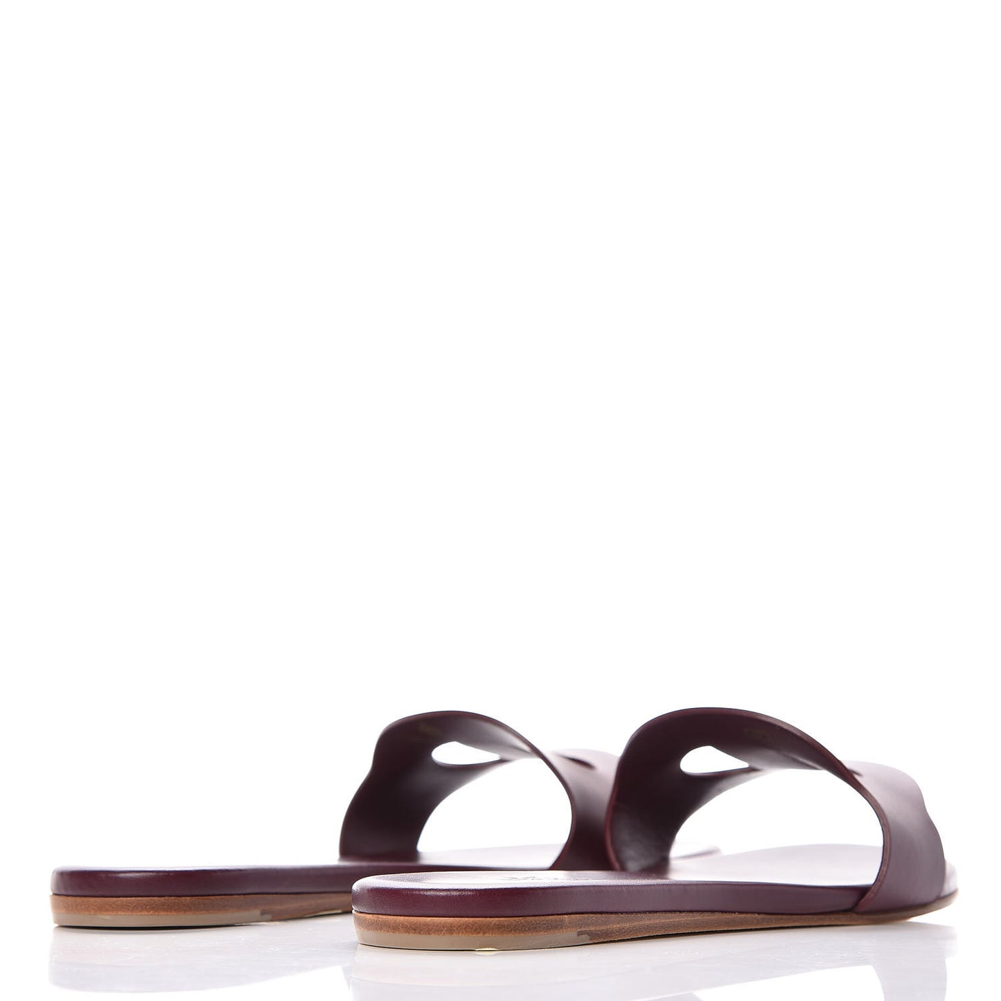 Calfskin Lisboa Sandals 35 Bordeaux