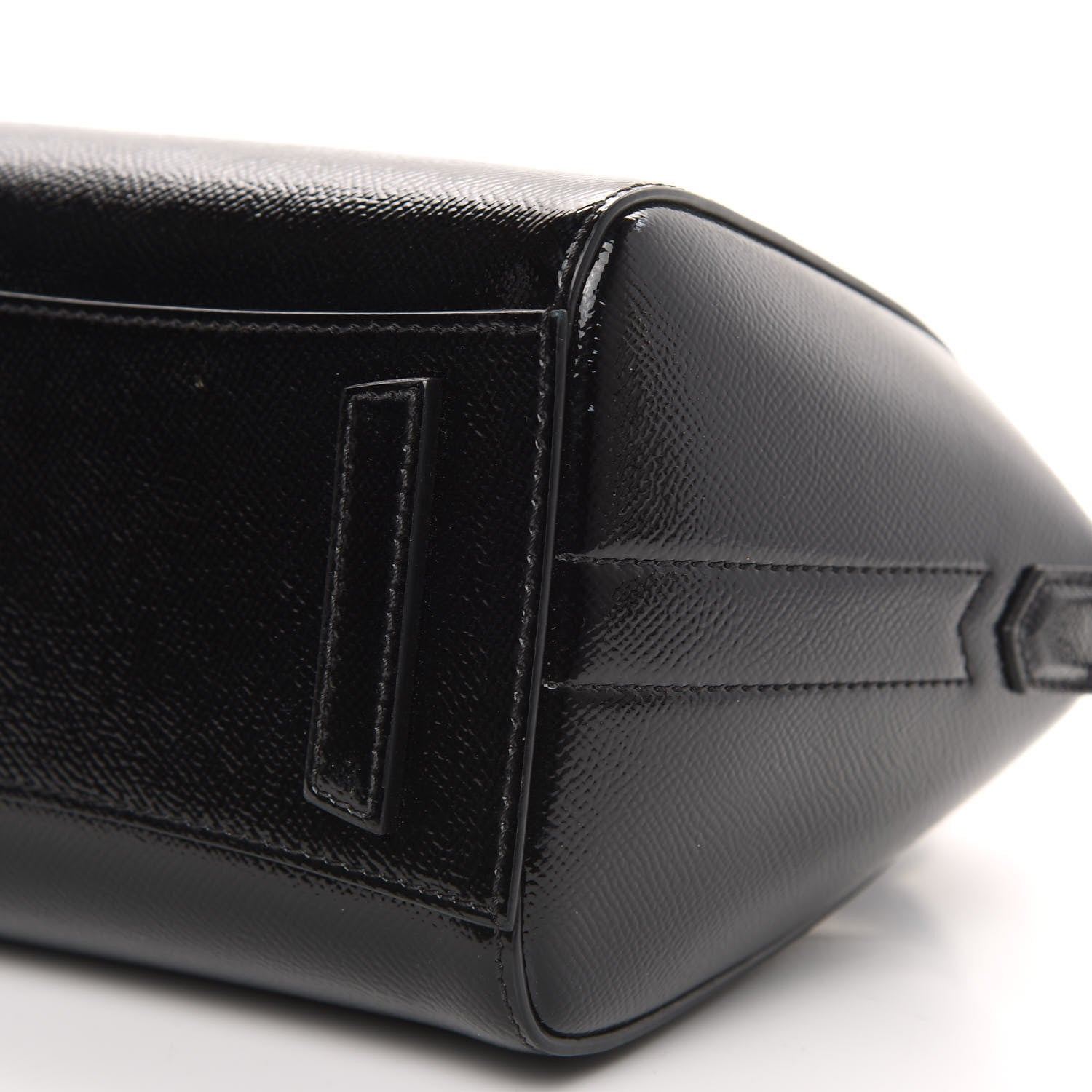 Givenchy Textured Patent Calfskin Mini Antigona Black 10 of 11