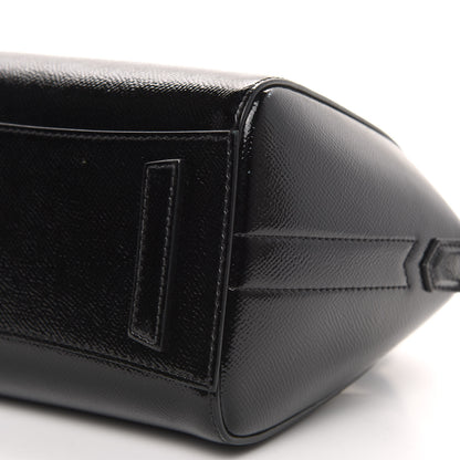 Givenchy Textured Patent Calfskin Mini Antigona Black 10 of 11