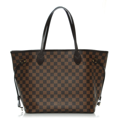 Louis Vuitton Damier Ebene Neo Neverfull MM Rose Ballerine 1 of 7