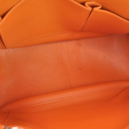 Hermes Taurillon Clemence Jypsiere 34 Orange 6 of 9