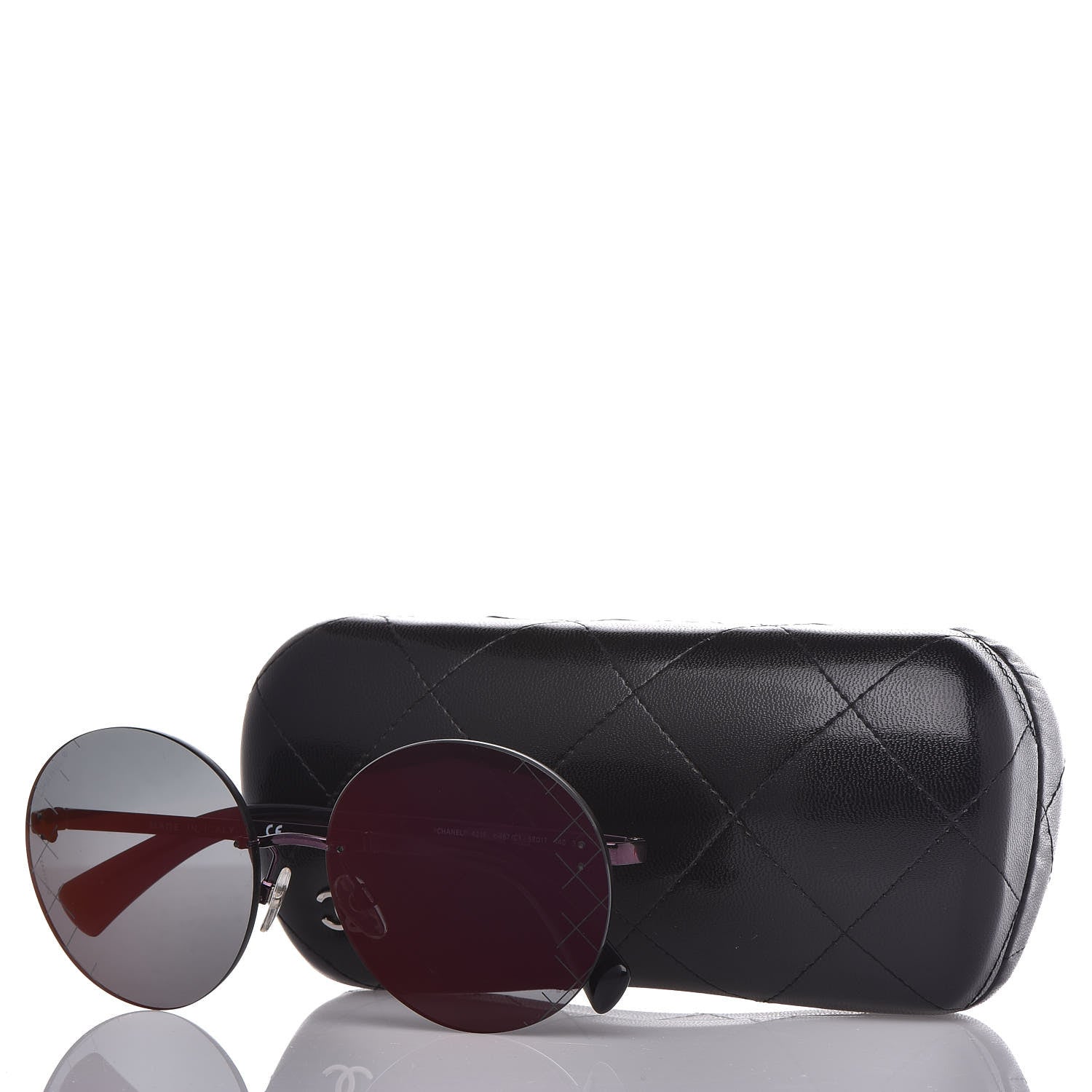 Chanel Mirrored Round Sunglasses 4216 Purple 8 of 8