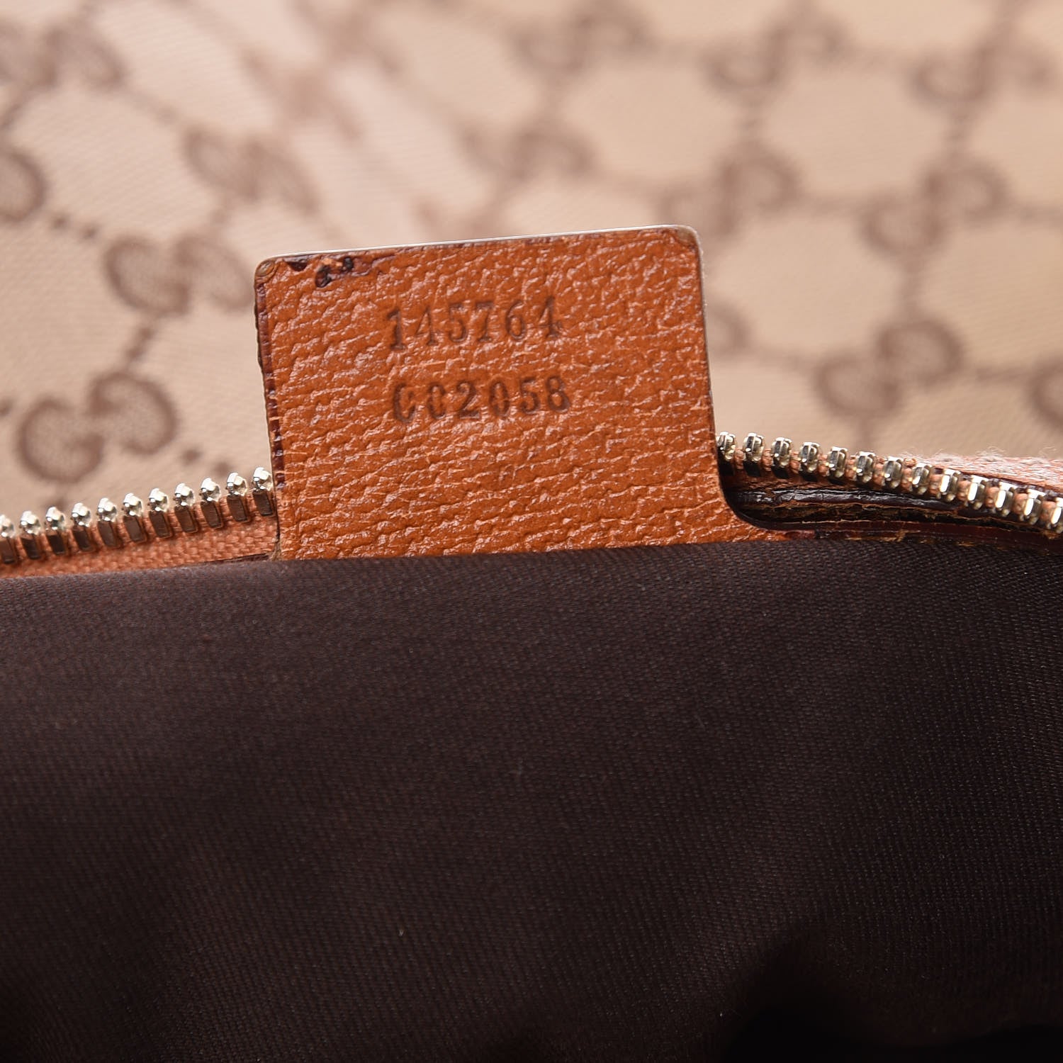 Gucci Monogram Glam Hobo Tan 9 of 11
