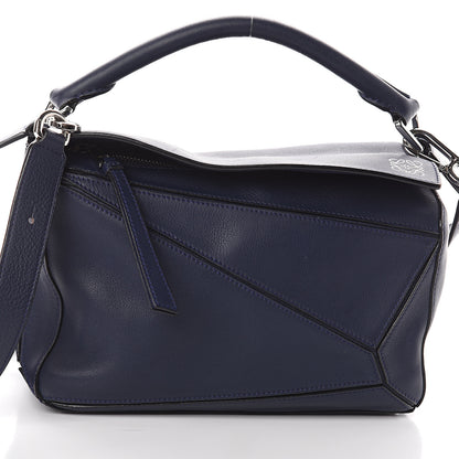 Loewe Calfskin Small Puzzle Bag Navy 6 of 8