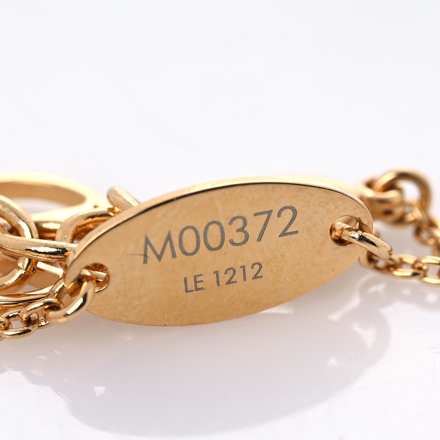 Louis Vuitton Metal Louisette Charm Bracelet Gold 4 of 5