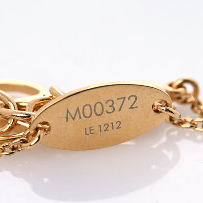 Louis Vuitton Metal Louisette Charm Bracelet Gold 4 of 5