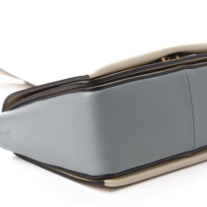 Celine Shiny Smooth Calfskin Medium Frame Shoulder Bag Grege Storm 6 of 9