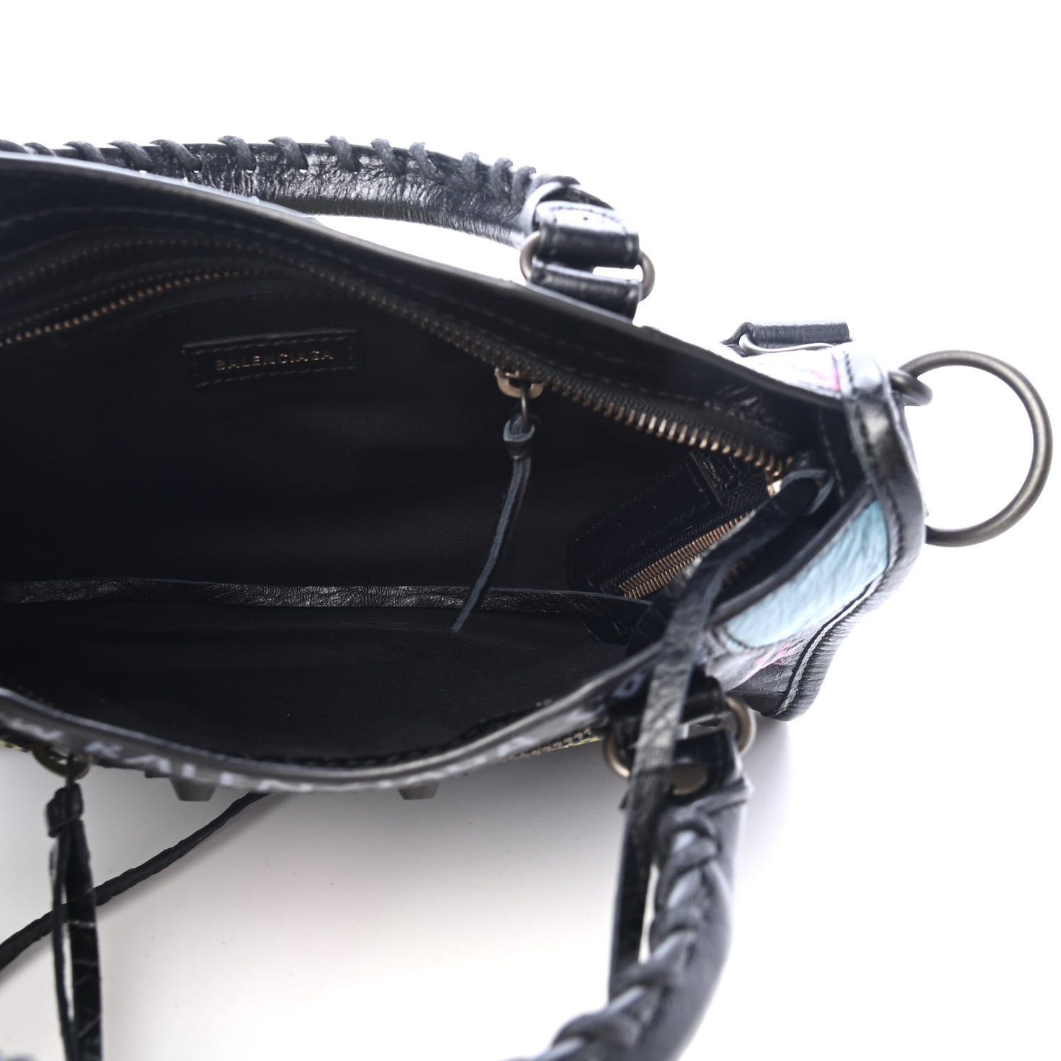 Balenciaga Agneau Arena Graffiti All Over Classic Hardware Mini City Black Multicolor 4 of 4