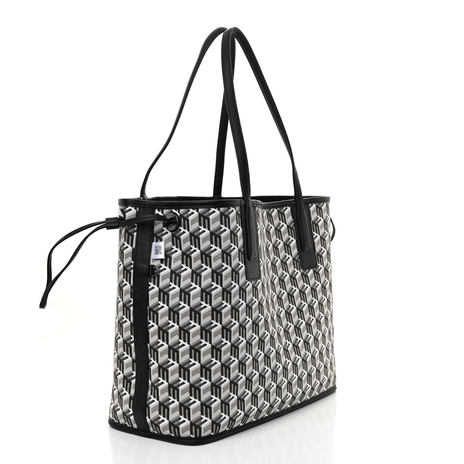 MCM Visetos Medium Liz Reversible Shopper Tote Black 7 of 18