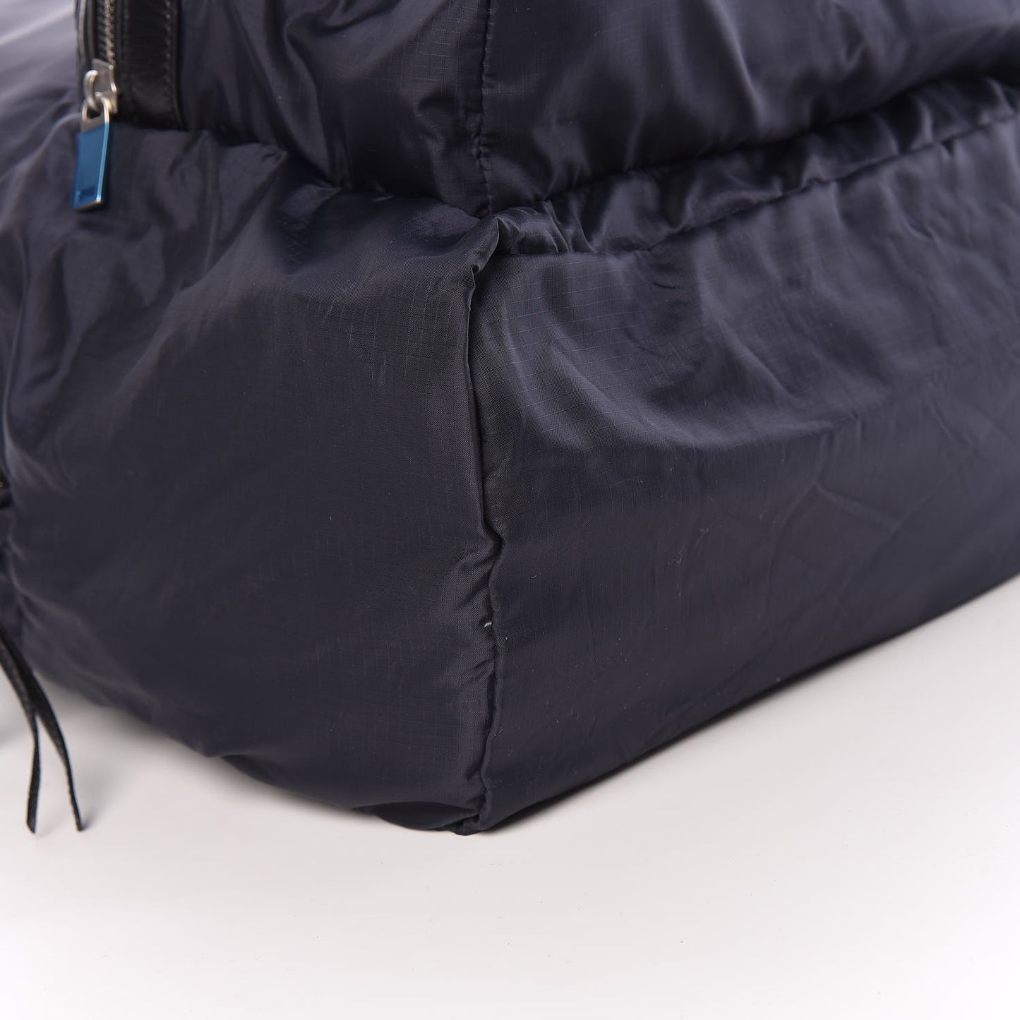 Nylon City Fold Up Backpack Belt Bag Navy