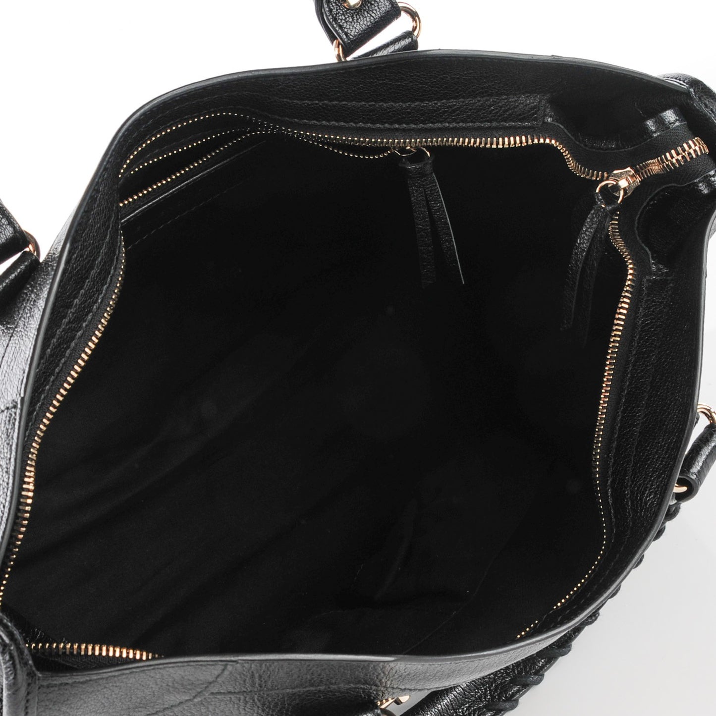 Chevre Gold Metallic Edge Hardware City Black