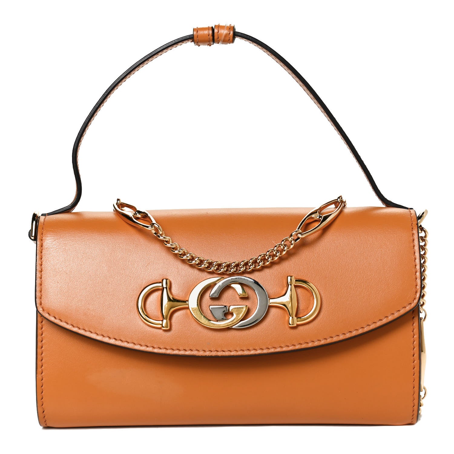 Gucci Shibuya Calfskin Mini Zumi Shoulder Bag Sun Oil 1 of 10