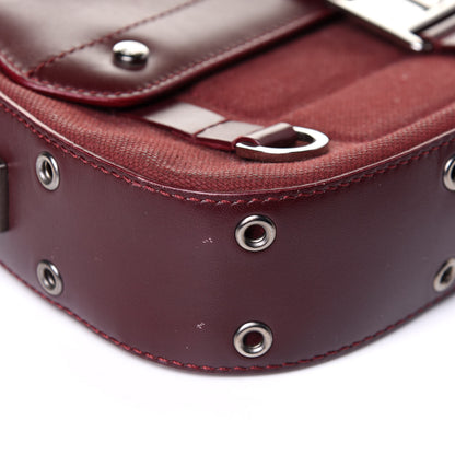 Christian Dior Canvas Calfskin Street Chic Columbus Ave Burgundy 9 of 13