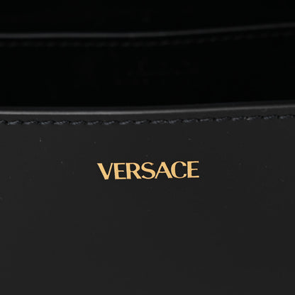 Versace Calfskin Medium Greca Goddess Shoulder Bag Black 6 of 9