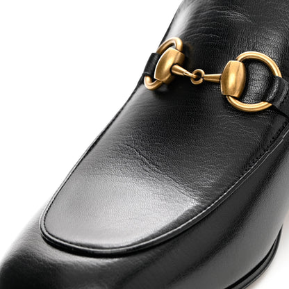 Gucci Goatskin Womens Horsebit Mid-Heel Loafers 38.5 Black 12 of 15