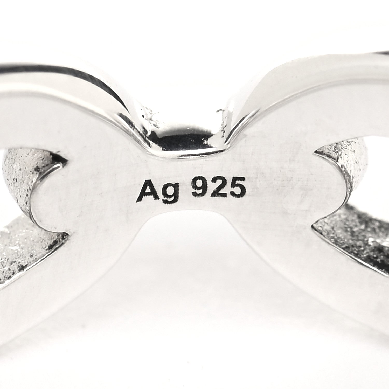 Hermes Sterling Silver PM Chaine d'Ancre Enchainee Band Ring 52 6 6 of 7