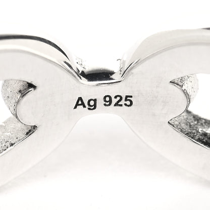 Hermes Sterling Silver PM Chaine d'Ancre Enchainee Band Ring 52 6 6 of 7