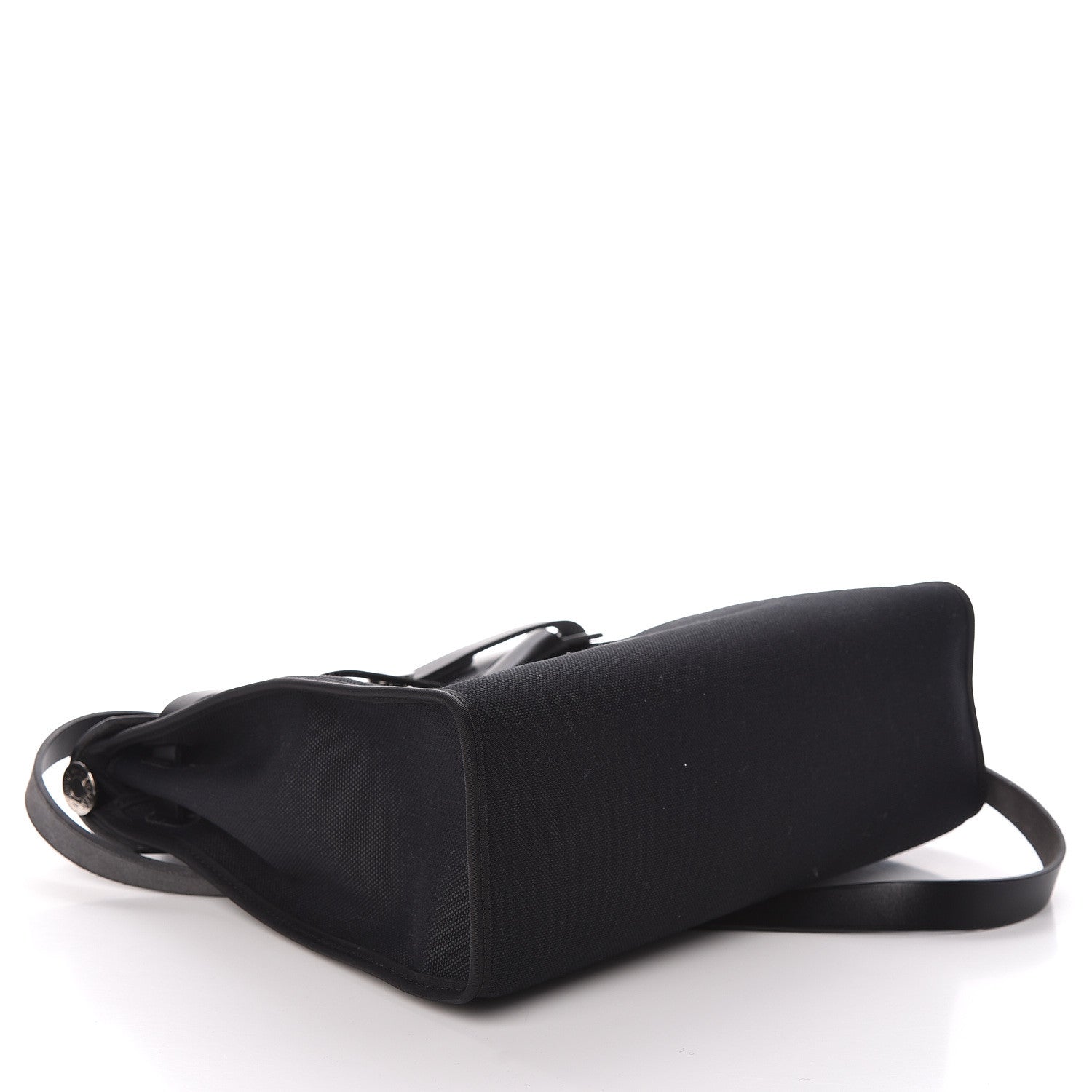 Hermes Military Toile Vache Hunter Herbag Zip PM 31 Black 5 of 10