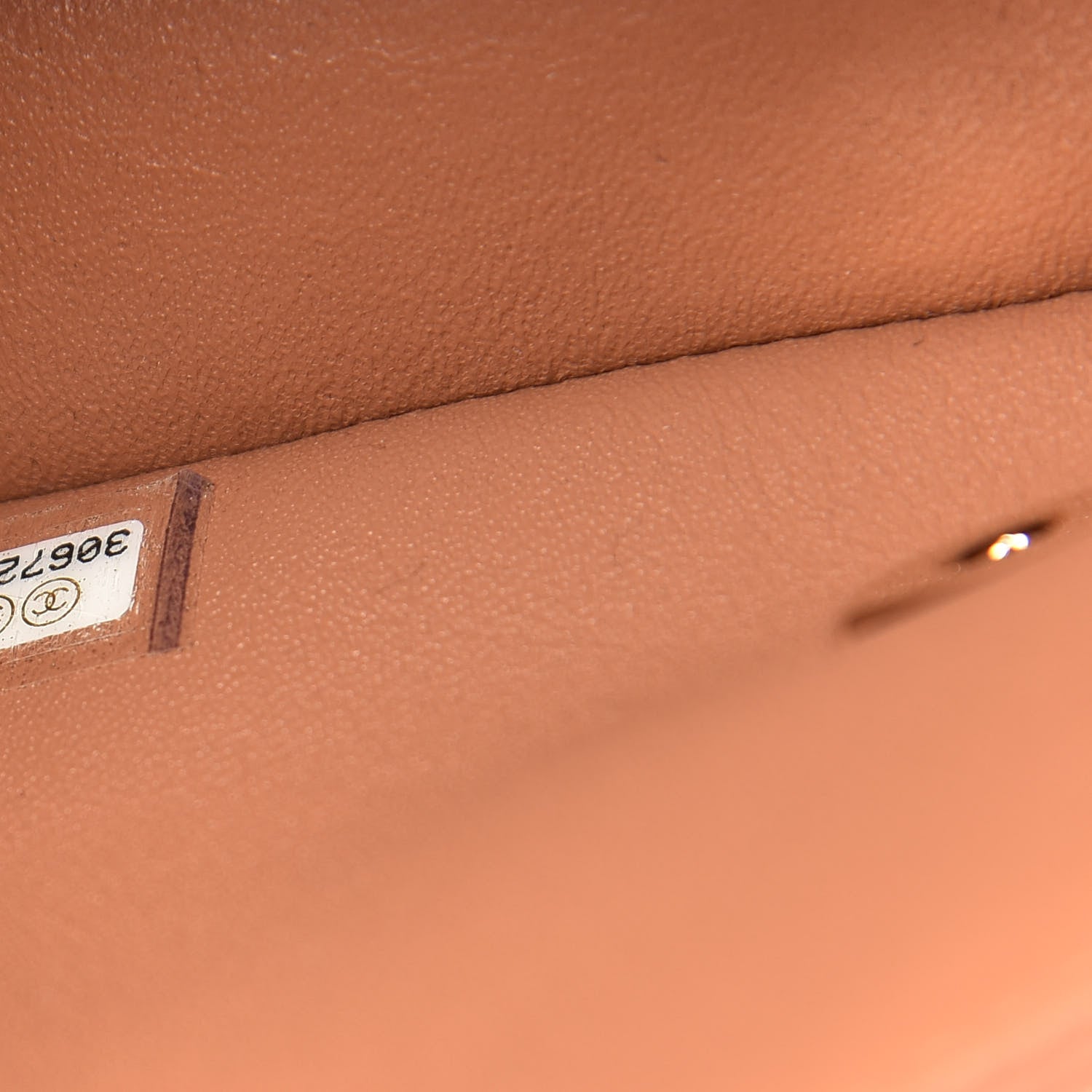 Chanel Lambskin Quilted Mini Rectangular Flap Brown 7 of 9