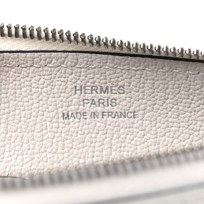 Hermes Evercolor Chaine d'Ancre Zipengo Pochette To Go New White 6 of 11