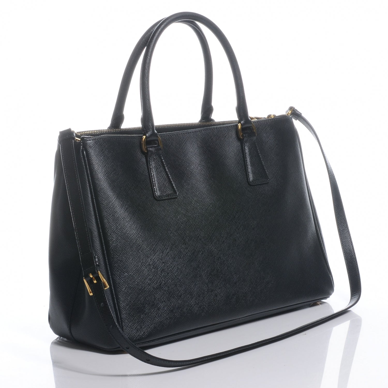 Prada Saffiano Small Lux Tote Nero Black 3 of 10