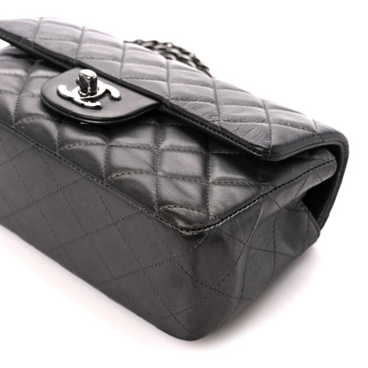 Chanel Metallic Calfskin Quilted Mini Rectangular Flap Grey 11 of 11